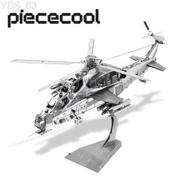 Vliegtuigen Modle Piececool Modelbouwsets WUZHI-10 Helikopter 3D Metalen Puzzel Jigs Kinderspeelgoed DIY Set voor Volwassen Brain Teaser YQ240401