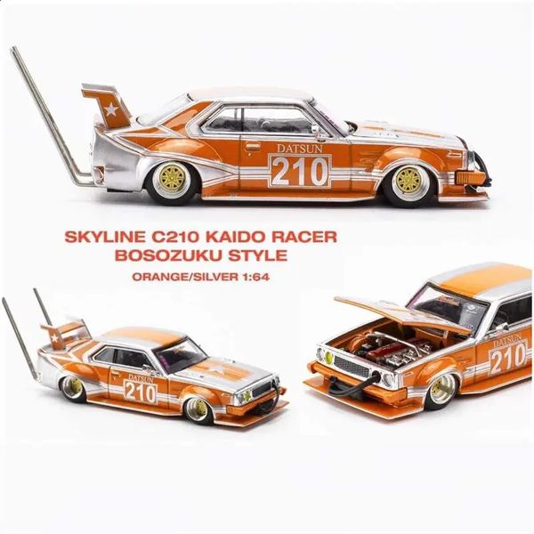 Modelo de avión Pre pedido XCarToys 1 64 Zokusha DATSUN C210 Skyline Diecast Model Car 231109