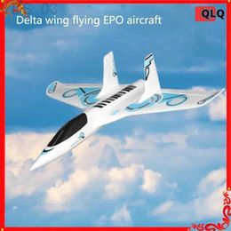 Modèle d'avion Qlq modèle d'envergure de 800 mm avion télécommandé à voilure fixe course Delta Wing Epo avion planeur télécommandé d'entrée de gamme YQ240401