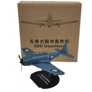 Vliegtuigen Model Kwaliteitsvergoeding 1 72 SBD Dreadnought Bomber Model gesimuleerd jachtvliegtuig Collectible Gift Childrens Plan Toy S5452138