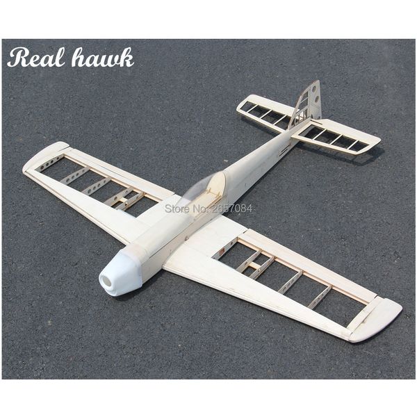 Avion modèle RC avion découpé au Laser Balsa bois avion Kit sport avion cadre envergure 1100mm modèle construction 230719