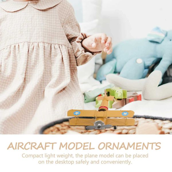 Aeronave modle retro avión de metal modelo fotografía de fotografía juguetes para niños planeadores de avión retro