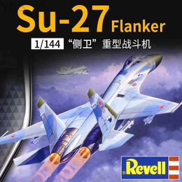 Modelo de avión REVELL 03948 1/144 modelo de plástico ruso Suchoi Su-27 Flanker Fighter ensamblaje modelo kits de construcción para Hobby DIY YQ240401