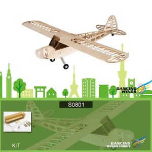 Aircraft Modle S0801 RC Aircraft Dance Wings Amateur Balsam 1.2M Piper Cub J-3 Télécommande Aircraft Kit Diy Flight Model RC Toy S5452138