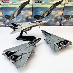 Aircraft Modle Scale 1/100 Fighter Model US F-14A F14 VF-84 Militaire vliegtuigen Replica Aviation Wereldoorlog Vliegtuig Collectible speelgoed voor jongens 230814