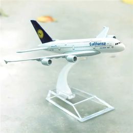Aircraft Modle Scale 1 400 metalen vliegtuigen Replica 15 cm B737 B747 B787 A330 A350 A380 Boeing Airbus Diecast model Miniatuur kunstcadeau speelgoed voor jongen Y2405222222