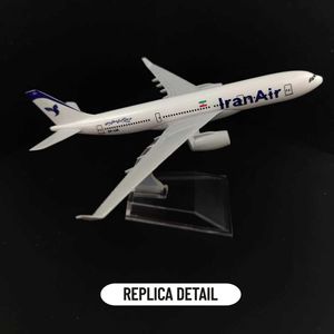 Aircraft Modle Scale 1 400 Metal Aircraft Replica Iran A330 Airlines Airplane Diecast Minimature Kids Home Decor Toys Model for Boys Girls S24
