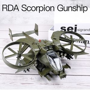 Simulación de modelos de aeronave Exquisito Reecasts Vehículos de juguete Avatar Scorpion Gunship Combat helicóptero Shenghui 1 48 Modelo militar de aleación 230814