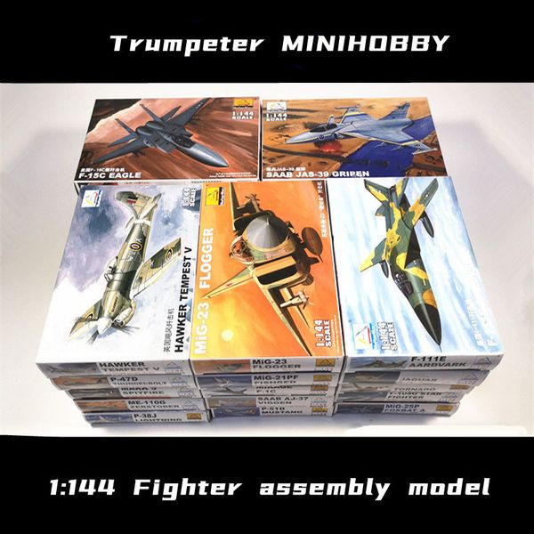 Modelo de avión TRUMPETER 1/144, modelo de ensamblaje de caza militar, avión de bombardeo, avión de juguete de plástico 230906