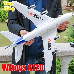 Modèle d'avion Wltoys XK A120 RC Avion 3CH 2.4G EPP Télécommande Machine Avion à voilure fixe RTF A380 RC Modèle d'avion Jouet d'extérieur pour enfants 230818