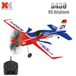Avión modelo WLtoys XK A430 RC avión 2 4G 5CH Motor sin escobillas helicóptero 3D6G sistema avión 430mm envergadura EPS juguetes para niños 230801