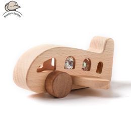 Modèle d'avion jouets en bois jouets pour bébé modèle en bois avion bébé avion en bois jouet Woodiness ornement jouet bloque le bébé poussé bébé jouets 230830
