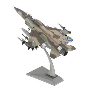 Vliegtuigvliegtuig model F-16I Fighting Falcon Israëlische legervliegtuigen gegoten metalen vliegtuigen met standaards Speelset Vliegtuigmodel Col 220707