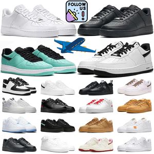 Chaussures de course One 1 chaussures pour hommes femmes blanc noir blé Panda réactif designer baskets baskets