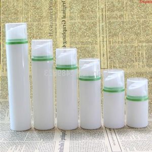 Bouteille de pompe sans air Capuchon transparent Green Edge Lotion de maquillage Sérum Fond de teint liquide Conteneurs cosmétiques vides 10pcs / lothigh quantlty Monrr