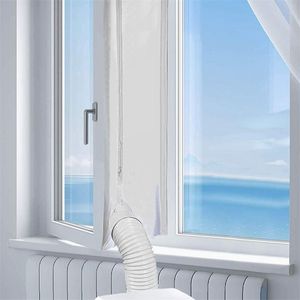 AirLock Window Seal for Portable Air Conditioner,400 Cm Flexible Cloth ing Plate with With Zip and Adhesive Fast 220427