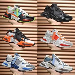 Airmaster baskets concepteur hommes chaussures décontractées sport Sneaker Daymaster contrastant veau daim caoutchouc extérieur rouge formateurs