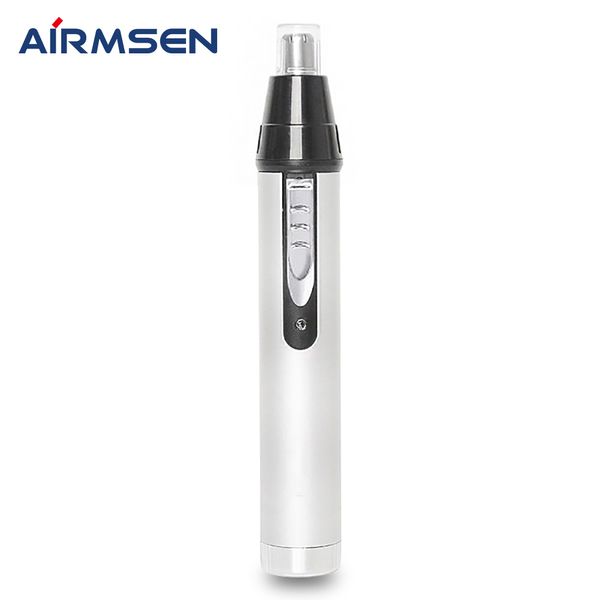 Airmsen USB Rechargeable nez tondeuse électrique enlèvement tondeuse hommes et femmes étanche double bord lames nettoyage facile