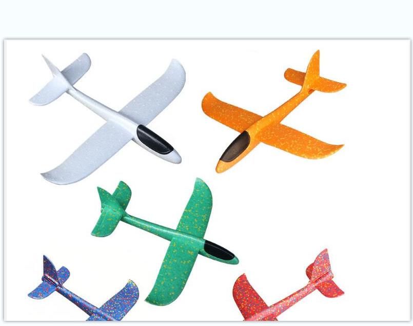 Airplane Model Hand-thrown 36 Cm Foam Double-hole Gliding Children's Toy Outdoor Flying object