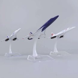 Airplane Model Metal Scale Plane 1: 400 | Concorde Air France |Gemaakt van legeringsproces voor het casteren, voor kinderspeelgoedverzamelaars
