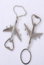 Ouvre-avions ouvre-avions Keychain Ouvre-bière ouvre-bière de bière ouvre-tête de la bière clés d'anniversaire de mariage cadeau d'avion Keychain Opende8341910