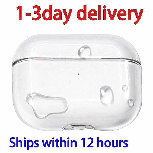 AIRPODS PRO 2 2e génération Airpod 3 Accessoires de casque PROS Solid TPU Silicone Couverture d'écoute de protection