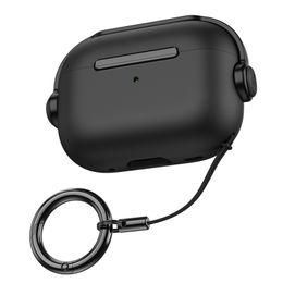 Étui pour AirPods Pro 2e/1re génération, tige de protection, conception stable avec porte-clés, compatible avec Airpods 1/2/3, LED avant visible