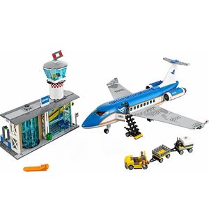 Airport Passagier Terminal City 82031 Vliegtuig Model Bouwstenen Bricks International Airport Station 60104 Vliegtuigblokken X0503