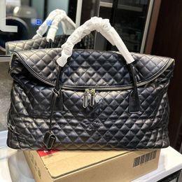 Airport Travel Bag Quilted Leather Maxi Shopping Bags Women Handtas Grote capaciteit Takken Zipper Duffel Fashion Letter Top Handhendel Handtassen Handtassen
