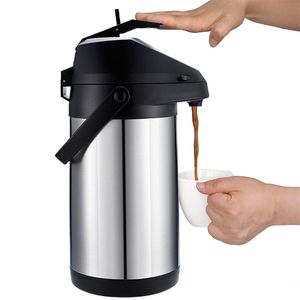 Airpot Hot Cold Drank Dispenser, Coffee Dispenser, roestvrijstalen Thermos-urn 210408