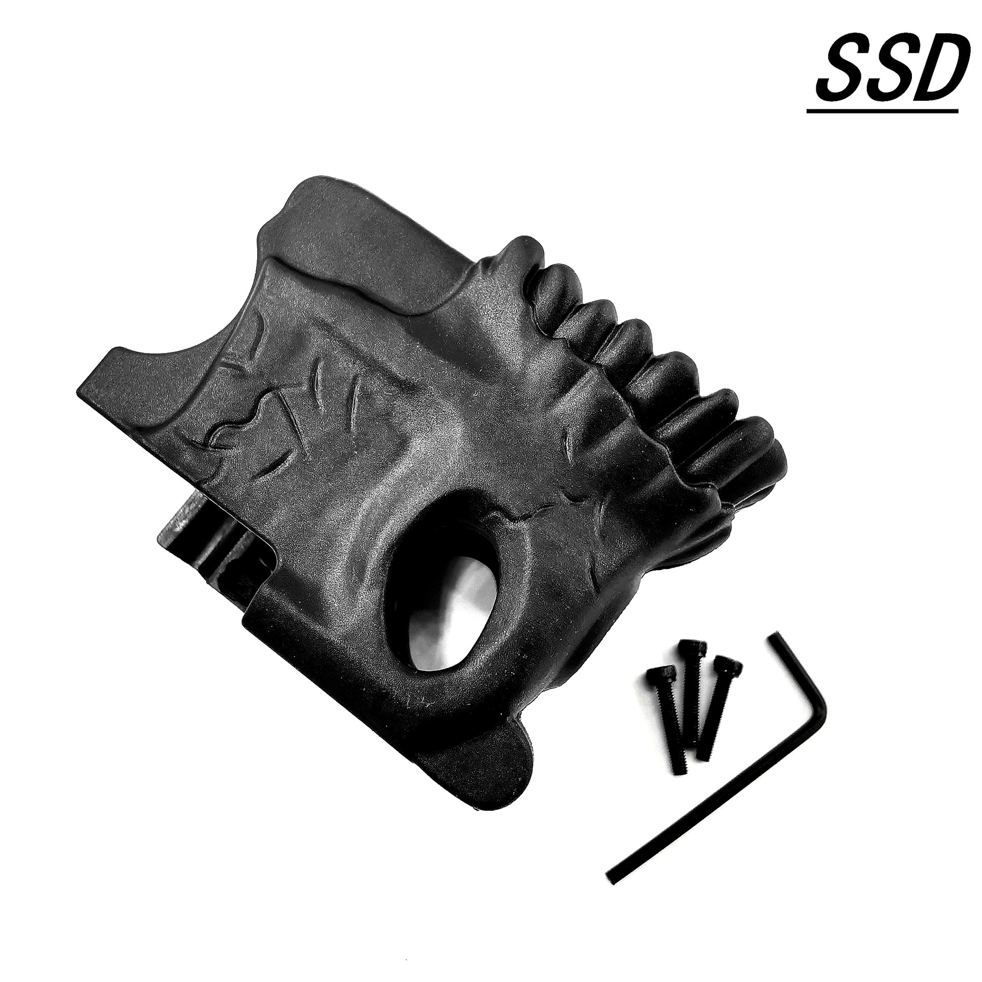 Airsoft Ar15 5.56 Mag Clip Skull MWG 잡지 장식 그립 나일론 팔걸이 소총