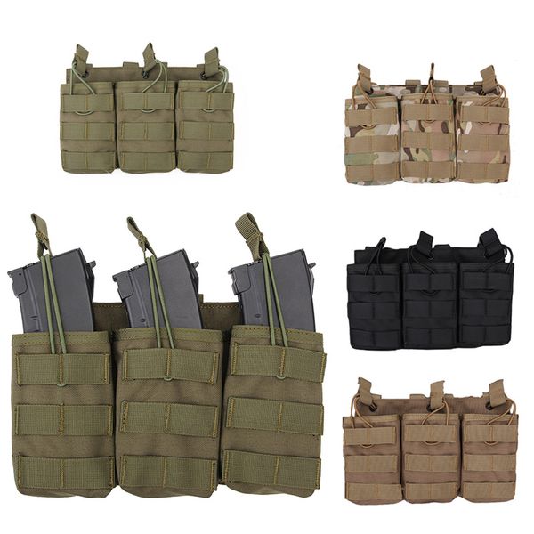 Tactical Mag G36 Triple Magazine Pouch Airsoft Gear Molle Bag Vest Camouflage FAST Cartouches Clip Munition Carrier Munitions HolderNO11-560