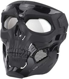AirSoft Mask Skeleton met brilschokbestendig voor Halloween Paintball Game Movie Prop Pie285I4933845