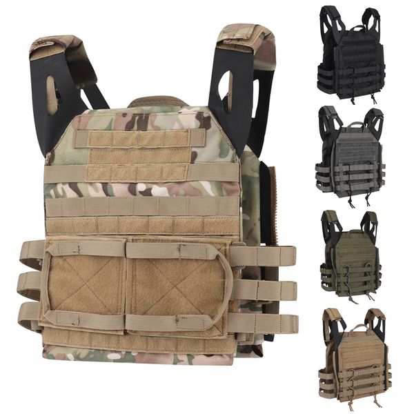 Airsoft Military Tactical Vest molle Combat Assault Plate Plate Breger JPC Vest Army Gear CS Vêtements de chasse en plein air