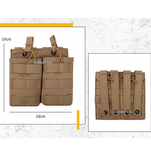 Airsoft Paintball Mag Pouche simple / double / triple AK M4 Rifle MOLLE MAGAZINE SCHECHS TACTICAL MILITAL MILITAL Army Shooting Hunting