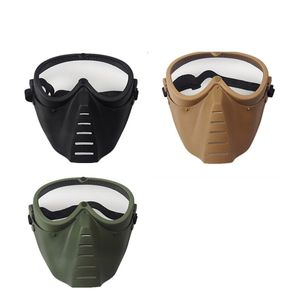 Masque PC tactique complet Style abeille, équipement de Protection du visage pour tir de Paintball en plein air NO03-303