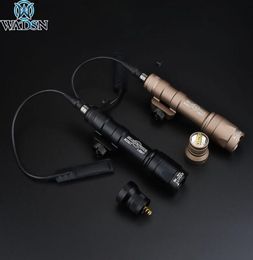 AirSoft Surefir M600 M600C Lichte Outdoor Hunting Tactical Rifle Scout 340Lumens zaklamp Fit 20mm Picatinny Rail 210322235713204
