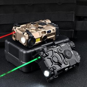 Airsoft Tacitcal OGLaser Sight con láser IR/linterna luz LED y puntero láser rojo/verde/azul hecho de Metal CNC