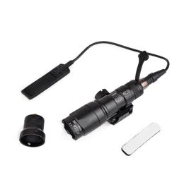 Airsoft Tactical SF M300 Mini Scout Light 250lumen lanterna tática com interruptor remoto montagem traseira para 20MM Weaver Rail8476196