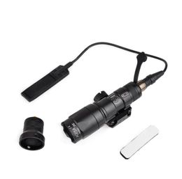 Airsoft Tactical SF M300 Mini Scout Light 250lumen tactical flashlight with remote switch tail mount for 20MM Weaver Rail1061156