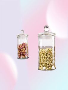Luchtdichte pot met dekselbus Koffie Sugar Storage Glazen pottencontainers voor gedroogde bloem en fruit4916085