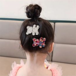 Aishg Rhingestone Swan Hairpin for Women Crystal Bear Barrets Clips Hairs Corée Barret Sweet Barrets Hairpin Girls Accessoires Hair