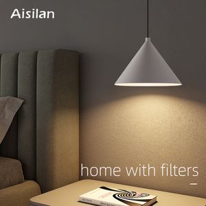 Aisilan Modern Design Pendant Light Light Alivable Lift hauteur 1,8 m blanc 7W CRI 97 Metal suspendu la lampe pour le salon de coucher