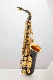 Aisiweier Eb Altsaxofoon Nieuwe Collectie Messing zwart en Goudlak Muziekinstrument E platte Sax met Case Accessoires