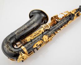 Aisiweier Eb Altsaxofoon Nieuwe Collectie Messing zwart en Goudlak Muziekinstrument E-flat Sax met Case Accessoires
