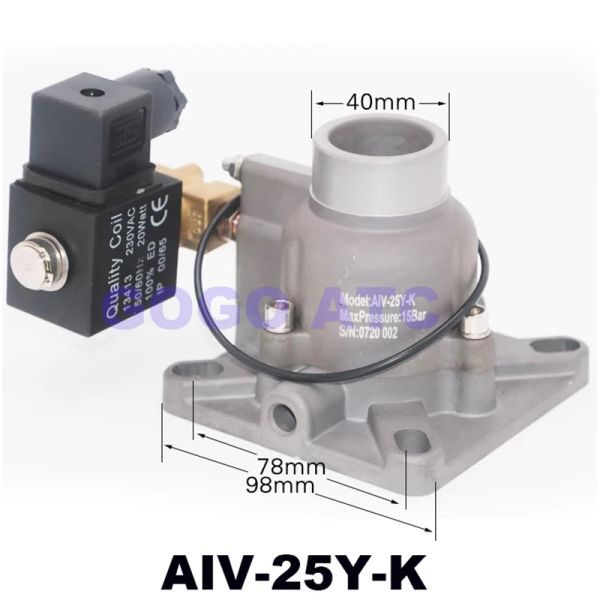 AIV-25B-K AIV-25Y-K Small Vis Air Compressor Intake Soupape 10HP AC220V 7,5KW AIr