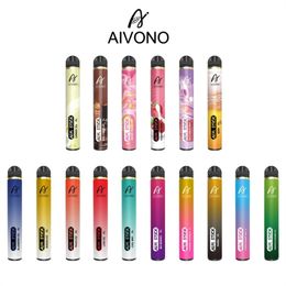 AIVONO Aim Stick Wegwerp Vape Pen E-sigaretapparaat met 9 ml voorgevulde cartridge 2500 bladerdeegstartsets VS Fire Plus 1400 mAh batterij