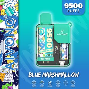 AIVONO AIM TANK 9500 PUFFS Vapes Puff desechable Puffbar de potencia ajustable 9k Shisha con pantalla LED 650 Batería recargable Vape desechable Envío gratis