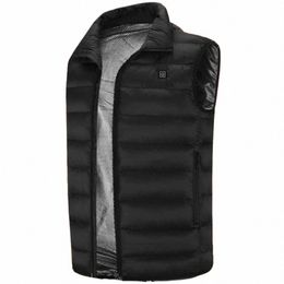 Aiweti Hommes hiver USB Chauffage Électrique Gilet Veste Vêtements Ski Hiver Chaud Coussin Chauffant Hiver USB interface m gilet Z5um #