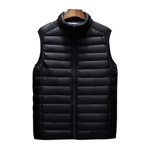 Aiwetin Mens Jacket Mouwloos Vest Winter Mode Mannelijke Katoen Gevoerde Vest Jassen Mannen Standkraag Thicken Tilten Kleding 211104